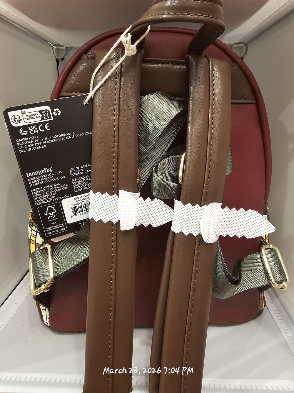 🎊Loungefly Black Cat Library Mini Backpack. BAM Exclusive🎊 - Picture 5 of 5